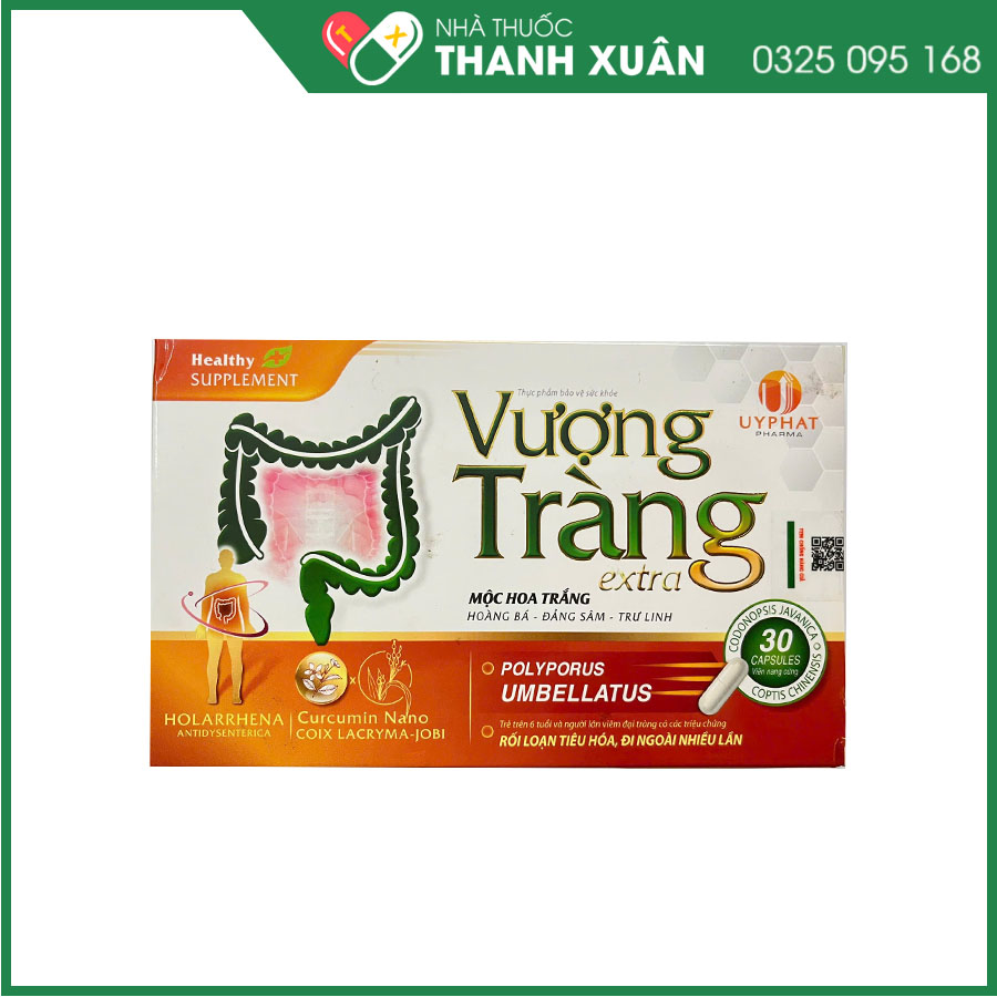 Vượng tràng Extra - Hỗ trợ giảm các triệu chứng rối loạn tiêu hoá